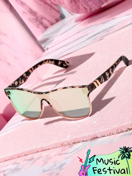 🔥Limited Time Offer: Tortoise Shell Pattern Flat Top Sunglasses for Women!🌞