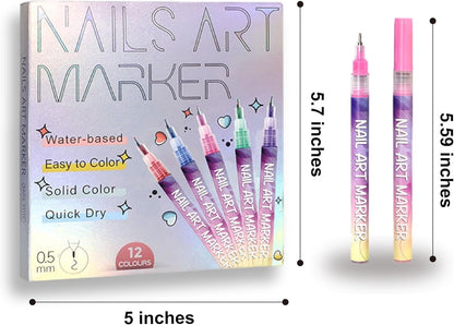 🔥Last Day 49%OFF🎨12 Colors Nail Art Pens Set