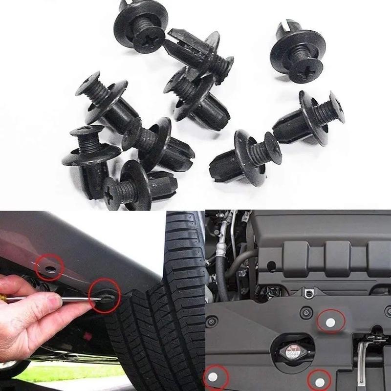 Universal Expansion Screw Clips Set(100pcs)– Suitable For Car Mudguards, Door Panels