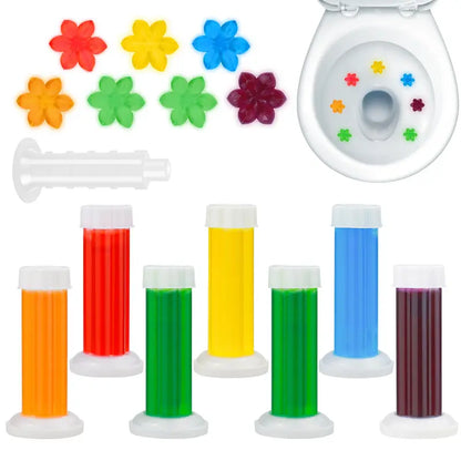 Toilet bowl cleaning gel stamps