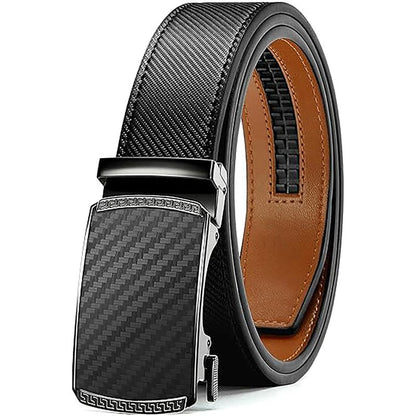 Mens Belt Leather Ratchet Easy Release Belt Dress and Casual Adjustable Belts for Men's Wear Gift Fathers Gift