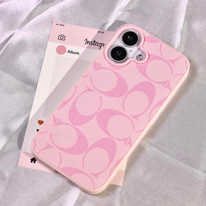 Suitable for iPhone 17，16, 15, 14, 13, 12, 11 Pro Max, high-end leather pattern phone case, iPhone 16 Plus, 15 Plus leather phone case for both boys and girls, shockproof phone case